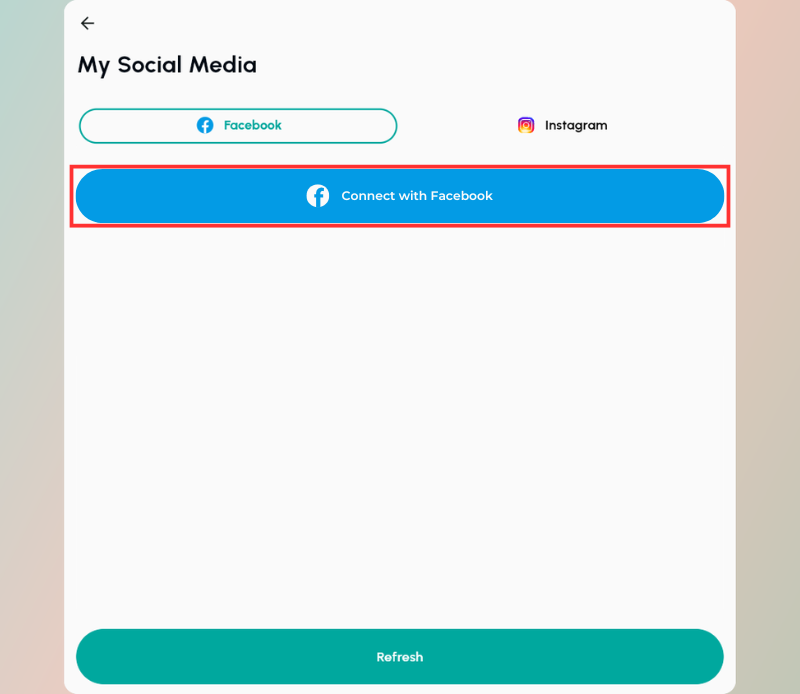 click-on-connect-to-facebook - Osortoo Click on Connect to Facebook