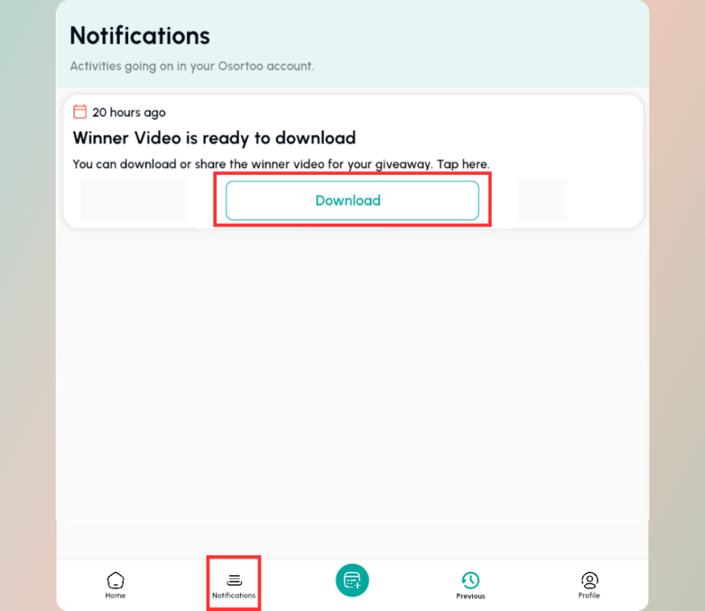 in-notification-click-download-on-your-ready-video - Osortoo Click Download