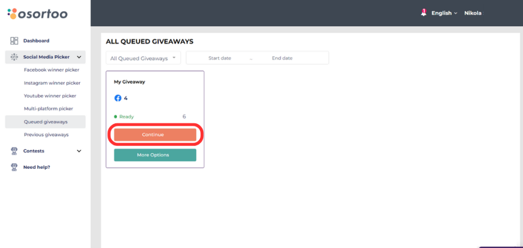 Multi-Platform Giveaway Picker - Osortoo