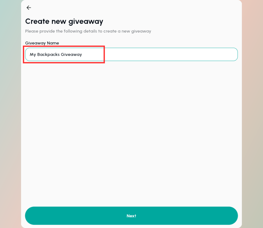 name-your-giveaway - Osortoo Name your Giveaway