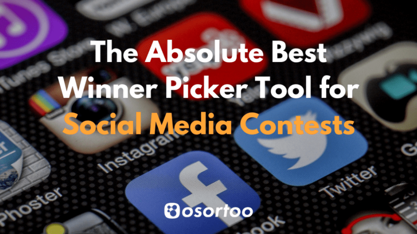 Giveaway Winner Picker Tool for Social Media Contests - Osortoo