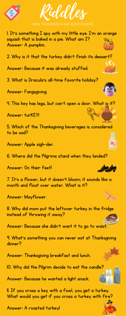 Thanksgiving giveaway riddles-an app for picking a winner