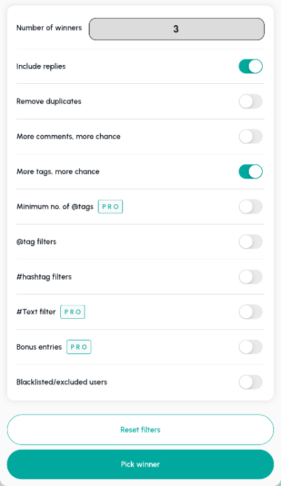 Osortoo Multiplatform Filters